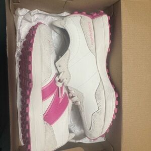 New Balance White and Pink Athletic Shoes